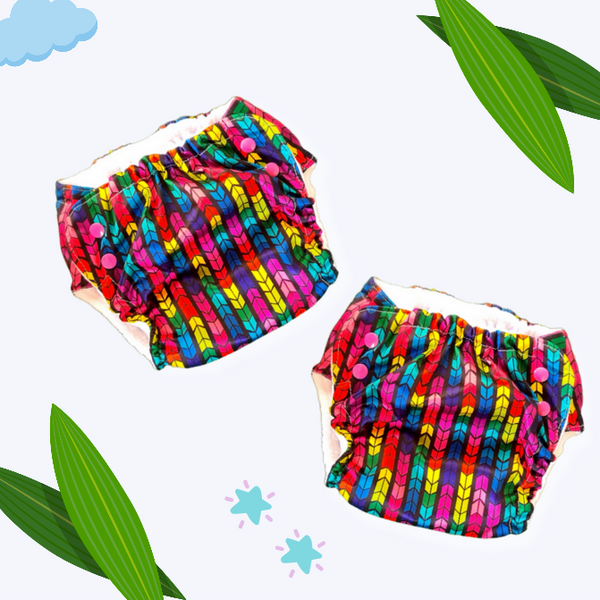 Easy Diapers Classic - Disco Lights (Pack of 2)