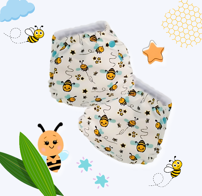 Easy Diapers Classic - BeeBuzz (Pack of 2)