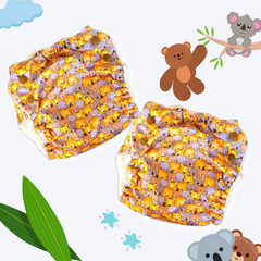 Easy Diapers Classic - Brown Bears (Pack of 2)