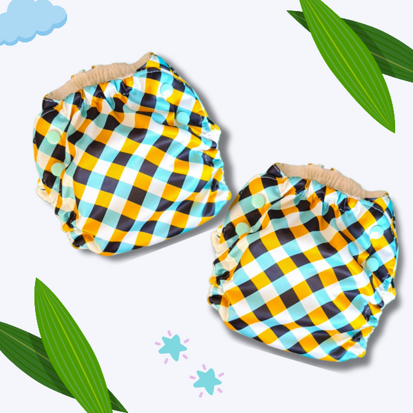 Easy Diapers Classic - BeeHive (Pack of 2)