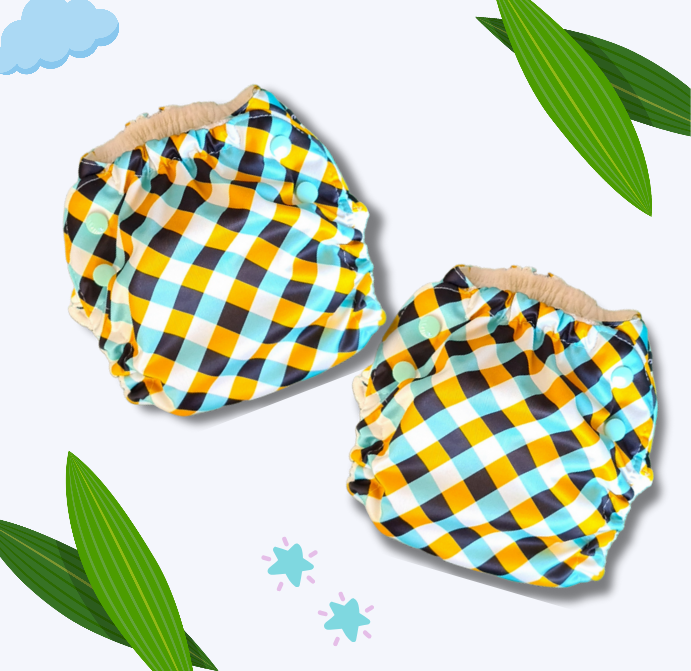 Easy Diapers Classic - BeeHive (Pack of 2)